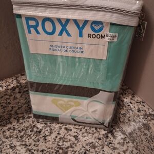 Roxy Aqua and White Bath Vanity Mirror